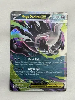 Pokemon TCG Pitch Black Mega Darkrai ex 048/084 ME05 Double Rare Holo NM - Image 1