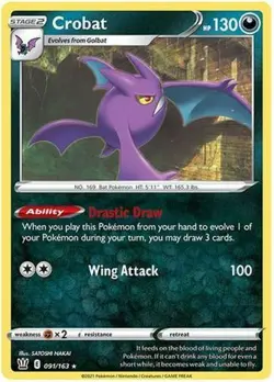 Pokemon Battle Styles Crobat Holo Rare 091/163 - Image 1