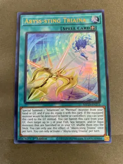 YuGiOh! - Abyss-String Triaina MP25-EN253 Ultra Rare 1st Edition Near Mint - Image 1
