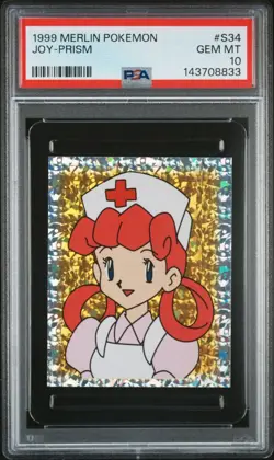 PSA 10 GEM MINT 1999 MERLIN POKEMON #S34 JOY-PRISM - Image 3