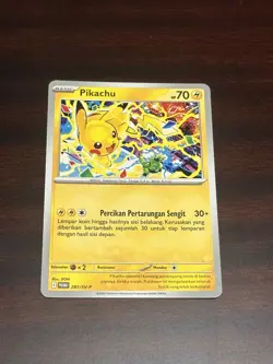 Pokemon TCG Bahasa Indonesia Language Pikachu World Championships 2025 art #287 - Image 1