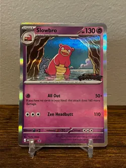 2026 Pokemon Pitch Black Pre Release Stamp Slowbro Promo #MEP083 - Image 1