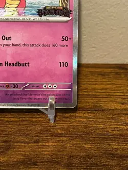 2026 Pokemon Pitch Black Pre Release Stamp Slowbro Promo #MEP083 - Image 4