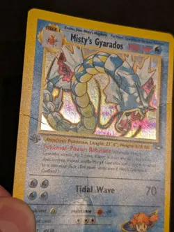 Misty’s Gyarados 13/132 1st Edition Gym Challenge Holo Pokemon Card WOTC DMG - Image 5