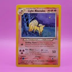 Pokemon TCG Light Ninetales Neo Destiny 50/105 Uncommon Unlimited 90HP - Image 1