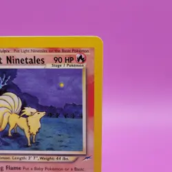 Pokemon TCG Light Ninetales Neo Destiny 50/105 Uncommon Unlimited 90HP - Image 3