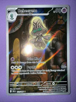 Beheeyem 121/086 Pokemon TCG Illustration Rare IR SV: Black Bolt NM Mint - Image 1