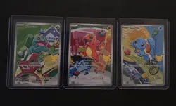 POKEMON FIRST PARTNER SERIES 1 BUBLASAUR SQUIRTLE CHARMANDER LOT KANTO - Image 1