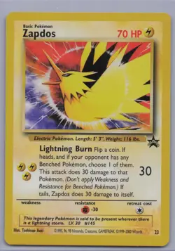Zapdos 23 Promo Wizards Black Star Promos Pokemon Near Mint - Image 1