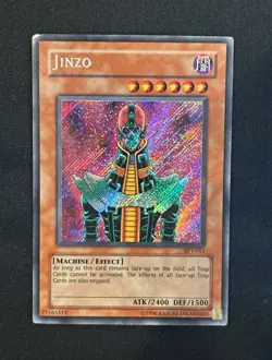 Yu-Gi-Oh! Jinzo BPT-011 BPT Secret Rare Holo Foil Effect ATK 2400 DEF 1500 - Image 1