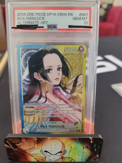 Bandai One Piece TCG Boa Hancock OP14-041 OP14-EB04 Alt Art Holo PSA 10 EN 2026 - Image 1