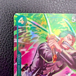 One Piece Roronoa Zoro OP13-037 TR Treasure Rare OP15 ENG Bandai - Image 3