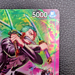 One Piece Roronoa Zoro OP13-037 TR Treasure Rare OP15 ENG Bandai - Image 4