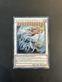 Yu-Gi-Oh! DUSA-EN034 Cosmic Blazar Dragon (1st Ed.) Ultra Rare, LIGHT PLAY - Image 1