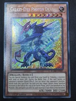 Konami Yu-Gi-Oh! Galaxy-Eyes Photon Dragon BLMM-EN007 1st Ed Secret Rare Foil - Image 2