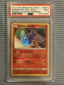 Pokemon TCG Shining HO-OH Sun & Moon Sm70 - PSA 9 - Image 1