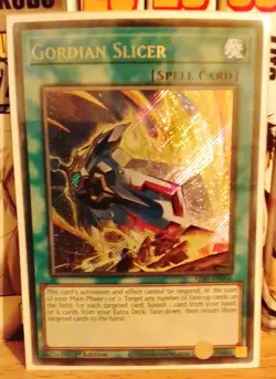 1 x Yu-Gi-Oh! Gordian Slicer ALIN-EN066 1st Edition Secret Rare Card TCG - Image 1