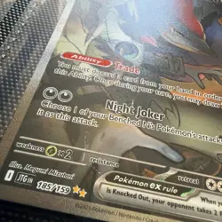 *DAMAGED* N's Zoroark ex 185/159 Sv09: Journey Together Holo Pokemon Card - Image 2