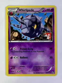 Whirlipede 2011 Pokemon League Promo League & Championship Cards #53/114 * NM - Image 1