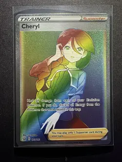 Cheryl 173/163 - Secret Rainbow Rare Full Art Battle Styles Pokemon Card - Image 1