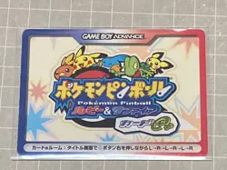 Pokemon Pinball Ruby Sapphire Card e+ Bonus Card Promo - Image 2