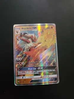 Blaziken GX 28/168 Pokemon Sun & Moon Celestial Storm Holo Trading Card - Image 2