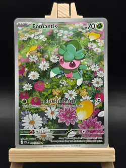 Fomantis 085/084 Illustration Rare Prismatic Evolution Pokemon Card IR PBL NM - Image 1