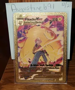 Pikachu Vmax Gigantamax Gold Foil Display Card TG17/TG30 M/NM - Image 1