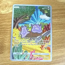Ditto Custom Fan Art Trading Card Full Art Holo Display Card - Image 1