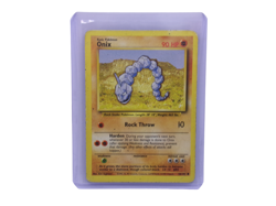 Pokemon Base Set 1999 Unlimited Print Onix Card #56/102 Common Used VGC - Image 1