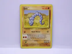 Pokemon Base Set 1999 Unlimited Print Onix Card #56/102 Common Used VGC - Image 4
