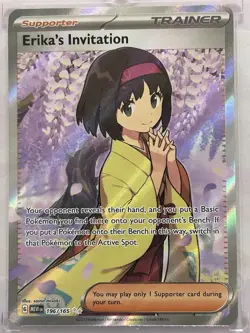 Pokemon Scarlet & Violet Erika's Invitation Ultra Rare Card 196/165 151 Series - Image 1