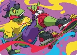 Mondo Gecko Art Card - 26 - Art Series: Teenage Mutant Ninja Turtles - NM - Image 1
