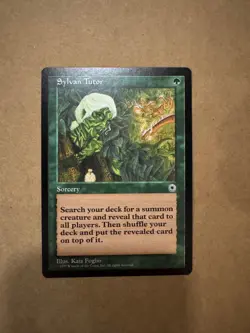 MTG Portal Sylvan Tutor Unplayed NM NM+ Magic The Gathering Rare - Image 1