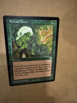 MTG Portal Sylvan Tutor Unplayed NM NM+ Magic The Gathering Rare - Image 4