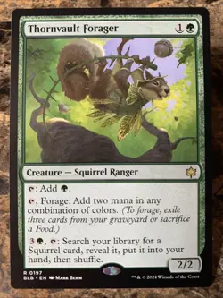 MTG TCG Bloomburrow Thornvault Forager 0197 Regular Rare - Image 1