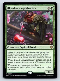 Bloodroot Apothecary Commander: Bloomburrow 27 R NM Magic: The Gathering - Image 1