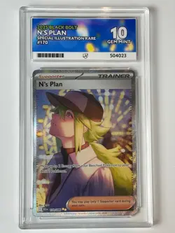 N'S PLAN 170/086 BLACK BOLT ACE 10 POKEMON CARD - Image 1