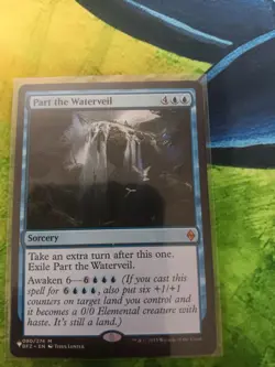 Part the Waterveil 80 Mythic Battle for Zendikar Magic: The Gathering Near Mint - Image 1