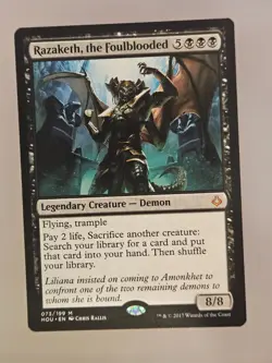 *Razaketh, the Foulblooded #73 (NM) Hour of Devastation HOU Magic MTG - Image 1