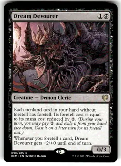 Dream Devourer 90 Rare Kaldheim Magic: The Gathering Near Mint - Image 1