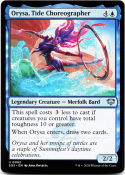 Orysa, Tide Choreographer x4 [Secrets of Strixhaven] SOS Magic MTG *PLAYSET* 💧 - Image 2