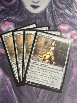 ARMORY OF IROAS X 4 N/M COMMANDER LEGENDS MAGIC THE GATHERING - Image 1