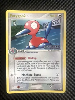 Pokemon Porygon2 Ex delta Species Reverse Holo 25/113 - Played - Image 1