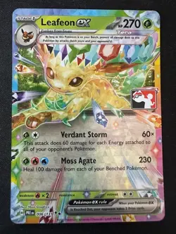 Leafeon ex 006/131 - Series 7 Prize Pack - Play Stamp - NM Pokemon TCG Card - Image 1