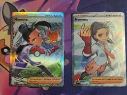 Pokemon Paldean Fates Nemona 238/091 & Nemona 229/091 NM/M 2-Card Lot English - Image 1