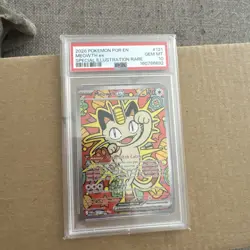 Meowth Ex 121/088 EN PSA 10 - Perfect Order - Pokemon TCG - Image 1