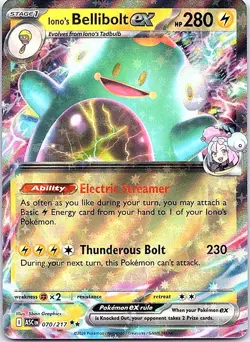 Iono's Bellibolt ex Holo Double Rare ME: Ascended Heroes 070/217 NM - Image 1