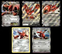 Scizor Card Lot – EX, GX, V & Holo Rares – Pokemon Card TCG Bundle! - Image 1