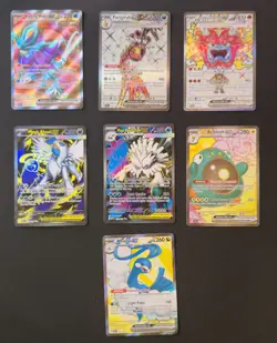 Pokemon Ultra Rare EX Card Bundle 8 Cards Iron Valiant HR Ogerpon Iono UR Lot - Image 2
